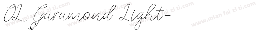 OL Garamond Light字体转换